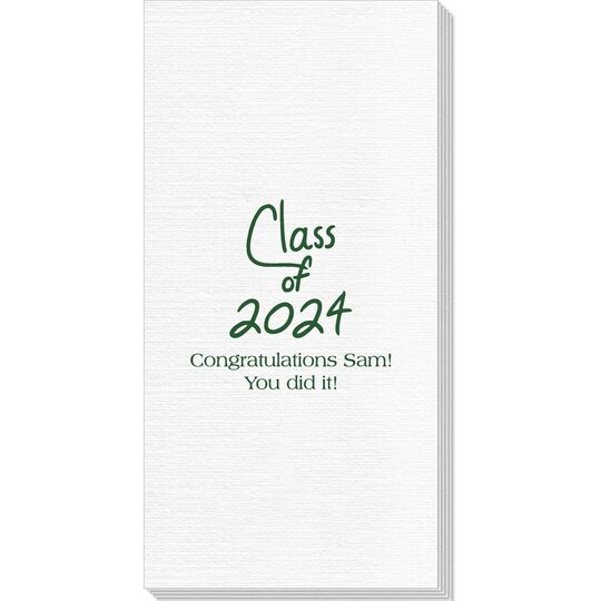 Fun Class of 2024 Deville Guest Towels
